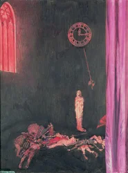 Les ténèbres et la décomposition et la mort rouge régnaient sans limite, illustration pour 